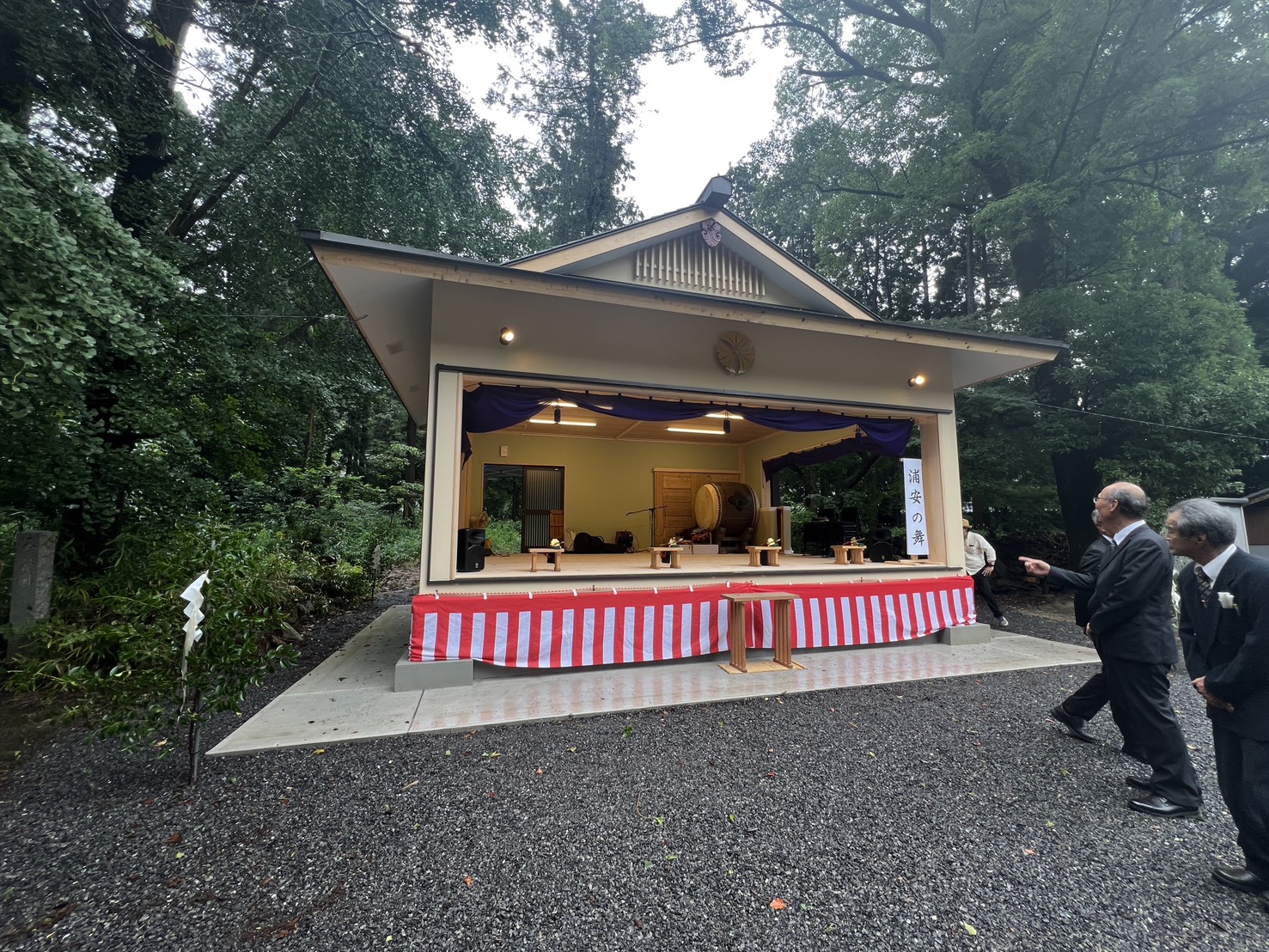 地元神社に神殿建築